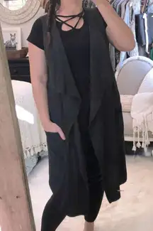 Grey duster cardigan