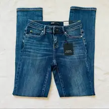 Simply Vera Wang high rise straight leg denim jean