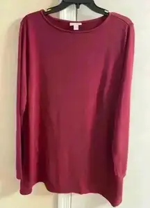 J jill pure Jill luxe tencel tunic top tencel lyocell blend asymmetrical Large