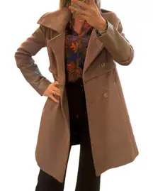 Women's Brown Pea Coat