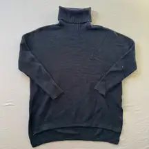 Oversized Turtleneck Tunic Sweater