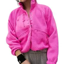 Free People Movement hit the slopes fleece jacket in pink