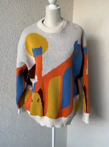 Aelfric Eden color block cat sweater