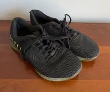 NoBull SuperFabric Crossfit Trainer Black Lace Up Sneaker Womens 7 Atheltic