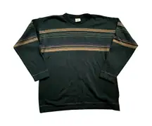 Vintage 90s County Seat Heritage Woods Dark Green Grandpa Sweater Medium Granola