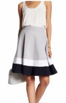Amanda & Chelsea Colorblock Gray and Black Women's Skirt Size 12