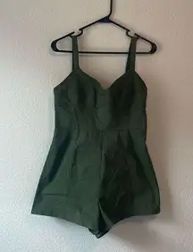 Army green romper size 8