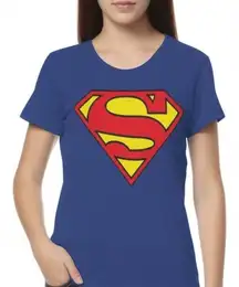 Superman Logo Design Blue T-Shirt