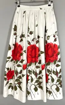 1950's A.A.A. Soap'n'Water Skirt Rose Pattern‎ White Sailmates Holy Grail Rare