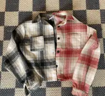 Good Luck girl, Girls XL cropped plaid top