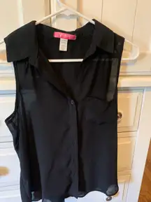 Shear Sleeveless Top