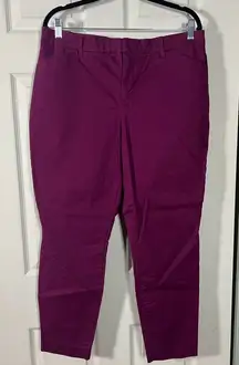 GAP chinos slim / skinny ankle in Rich Magenta / Raspberry