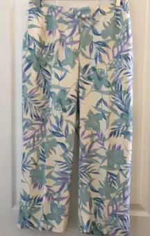 FINAL MARKDOWN Ladies August silk cropped silk slacks small