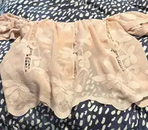 Lovers + Friends Pink Floral Crop Top