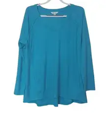 Wild Fox Size Extra Large XL Blue Sweater Comfy Cozy Loungewear Soft