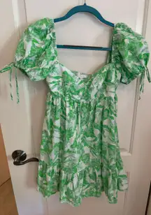 Mini Green Dress