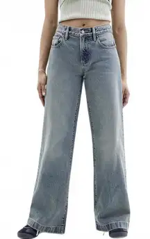 Pacsun Lena Medium Indigo Tint Low Rise Super Baggy Jeans NWT Size 26