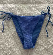 LA Hearts Blue Scrunch Bikini Bottom