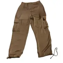 NWT Sadie & Sage mocha Cargo Pants with Adjustable Ankle Fit‎