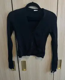 Black Abercrombie Cardigan Knit