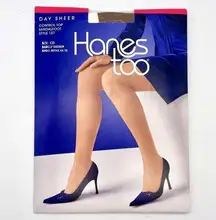 NEW Vintage Hanes Too Day Sheers Barely There Control Top Pantyhose Size CD