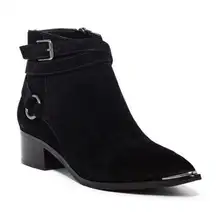 NEW Marc Fisher LTD Yatina Black‎ Suede Ankle Boots