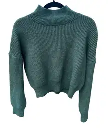 34. Shein Forest Green Mock Neck Knit Sweater – Women’s Size Large