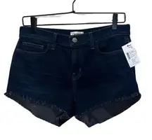 L’ AGENCE Blue Denim Cutoff Shorts