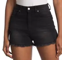 Abound Distressed Denim Black Shorts