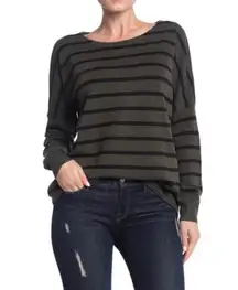 Crew Bold Stripe Sweater Green S