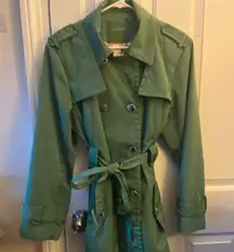 Calvin Klein Kelly Green Trench Coat