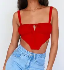 PRINCESS POLLY Hanna Top In Red