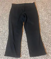 NYDJ ALINA CAPRI Black Lift Tuck Technology Women Jeans Size 10