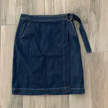 Banana Republic  denim wrap skirt