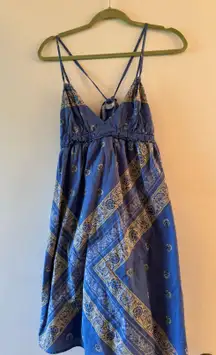 One Star Blue Bandana Dress