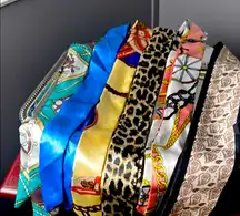 Set of 6 Colorful Satin Twilly Collection