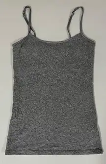 SO Gray Grey Marled ‘Perfect Cami’ Shelf-Bra Camisole Tank Top Shirt Size XS ⛓