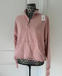 NWT  active jcp misty rose quarter zip sweatshirt hoodie