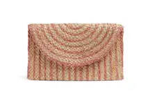ROLLER RABBIT ACCESSORIES Rosey Stripes Faded Jordana Clutch Handbag
