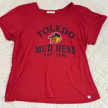 47 Women's Red Toledo Mud Hens Tee