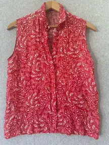 ROSEanna Paris Lightweight Floral Sleeveless Shirt  EU 34/ Us 2 L0805