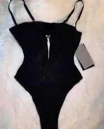 Elle Reve‎ Passion Bodysuit Black NWT Size XL