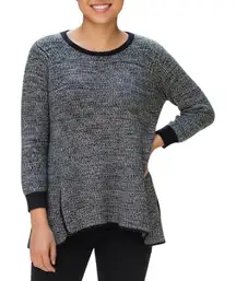 Anthropologie Ruby Moon Gray Tunic Sweater Dual Zipper Medium