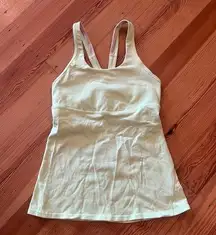 Lululemon Neon Yellow Scoop Next Tank Top