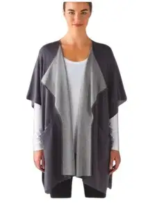 Lululemon After Asana Wrap Gray Reversible Cardigan Sweater OS