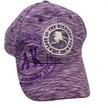 Robin Ruth Alaska Hat Purple Adjustable Baseball Cap Patch Embroidered Adults RR