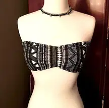 Tribal Aztec Print Bandeau Top