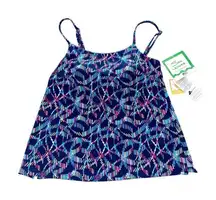 COPY - NWT Womens Sea Waves Skirtini Top size 6 built in bra UPF 50+ Lycra xtra…