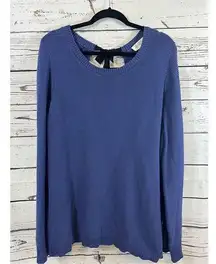 Candace Cameron Bure Purple Sweater with tie in the Back Size 2X