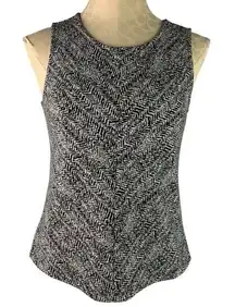Banana Republic Monochrome Zigzag Knit Top